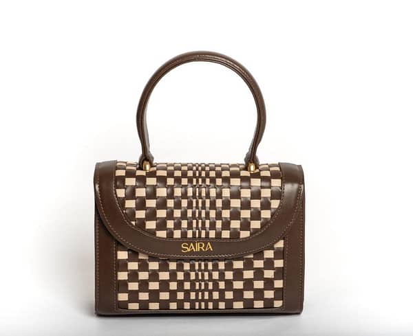Bolsa Mini Odete Weaving Café Nude